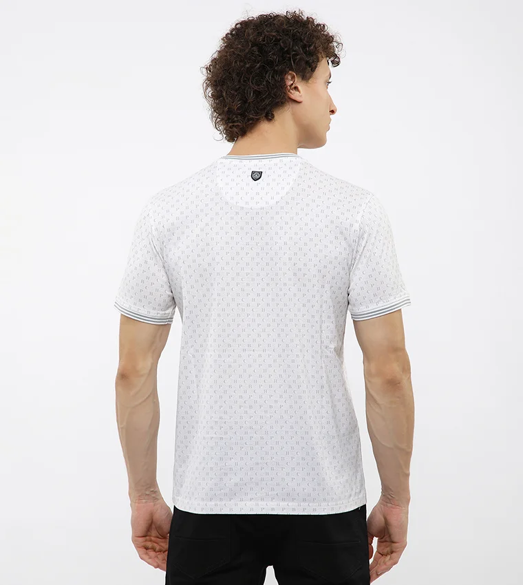 بيفرلي هيلز بولو كلوب BHPC AOP crew neck tee